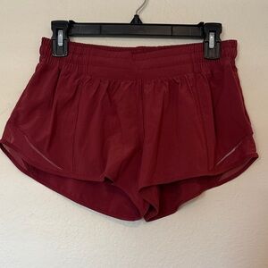 Burgundy Hotty Hot High-Rise Lined Short 2.5"
